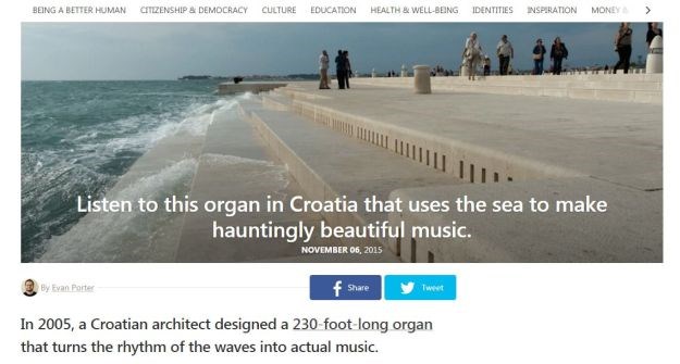 Zadarske morske orgulje ponovo u svjetskim medijima: "Ovakvu glazbu još nikada niste čuli"