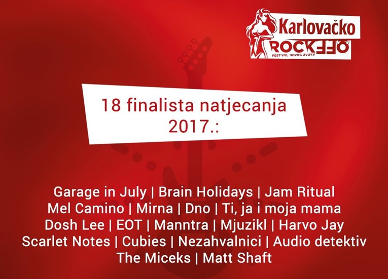 Odabrani finalisti ovogodišnjeg Karlovačko RockOff festivala