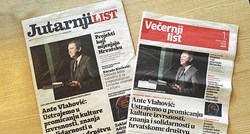 VLASNICI HRVATSKE Identična naslovnica Jutarnjeg i Večernjeg hvali Vlahovića i Adris Grupu