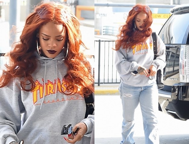 Narančasti uvojci za barbadošku zločestu curu: Rihanna ponovno promijenila boju kose