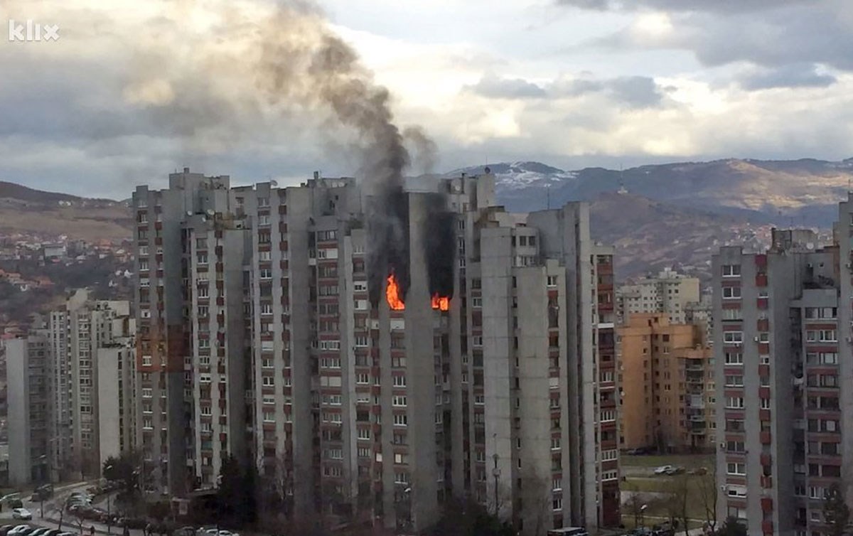 EKSPLOZIJA U SARAJEVU Gorjeli stanovi na 11. katu nebodera, dvoje mrtvih