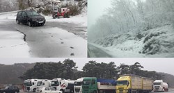 VIDEO, FOTO Snijeg zatrpao Liku i Gorski kotar, zatvorena autocesta A1