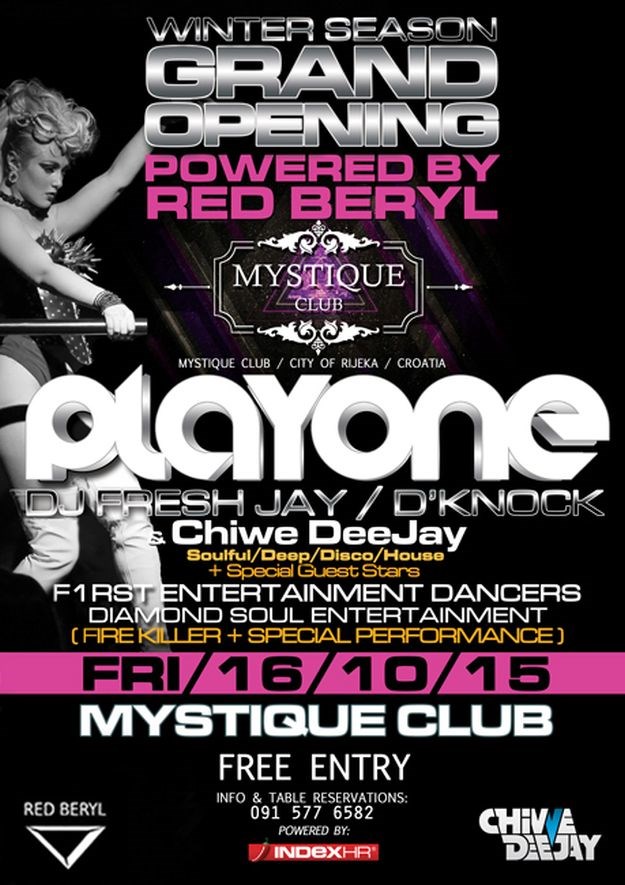PlayOne nastavlja turneju: Spektakularno otvorenje nove klupske sezone u klubu  Mystique