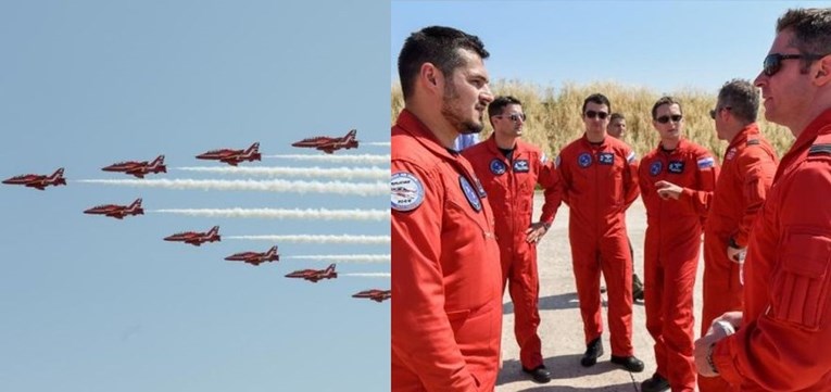 Akrobatska grupa Royal Air Forcea pridružila se "Krilima Oluje", rezultat je bio senzacionalan