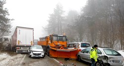 Još uvijek zatvorena cesta prema Sloveniji zbog lančanog sudara koji se dogodio ujutro