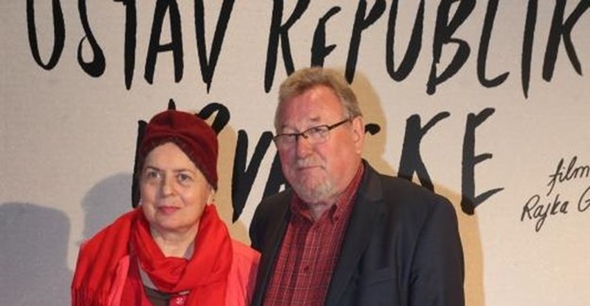 Vladimir Šeks pokazao suprugu na premijeri filma "Ustav Republike Hrvatske"