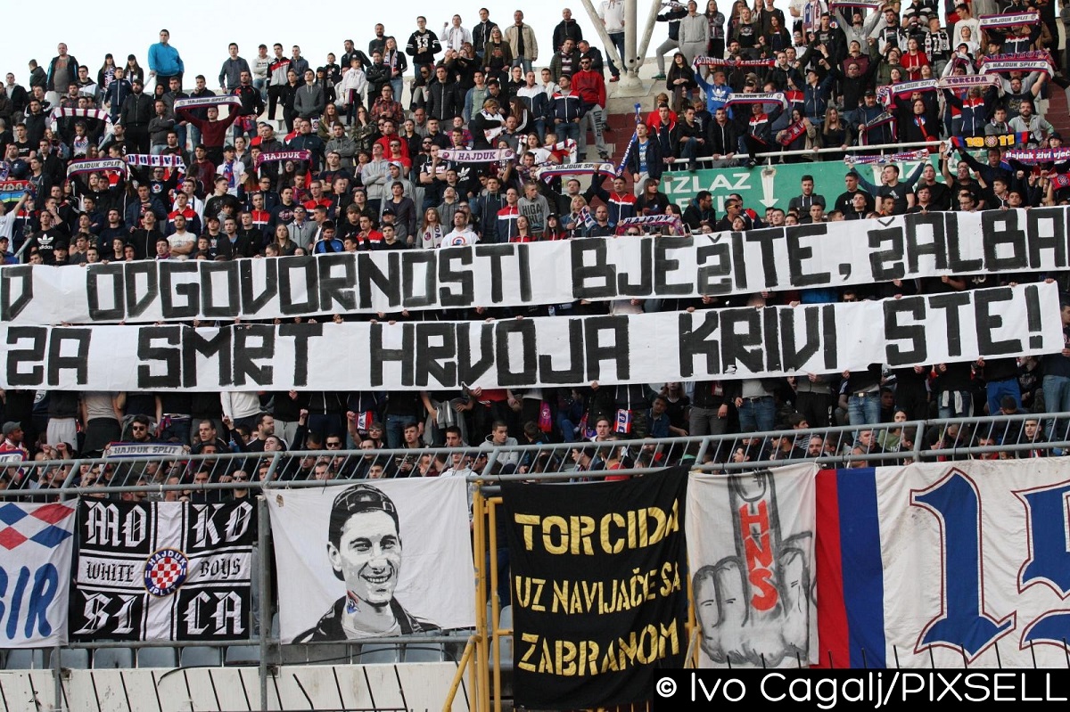 TORCIDA OPTUŽILA HNS "Za smrt Hrvoja krivi ste!"
