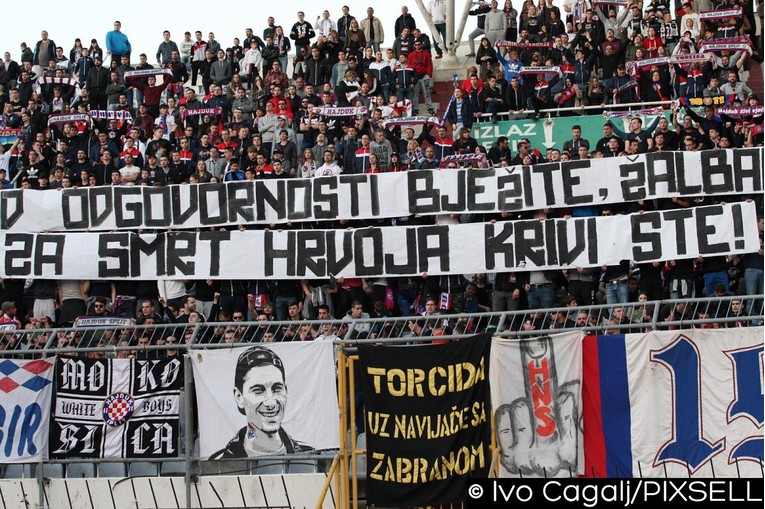 TORCIDA OPTUŽILA HNS "Za smrt Hrvoja krivi ste!"