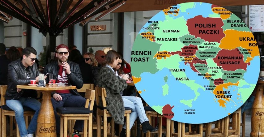 Mapa koja prikazuje najpopularniju hranu iz svake države otkrila čudan podatak o Hrvatima