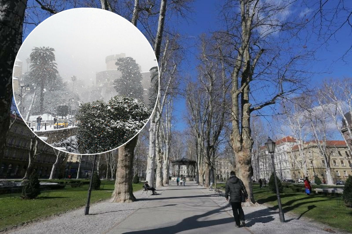 ZIMA SE NE PREDAJE Osječane jutros iznenadio snijeg, stiže li nam idući tjedan pravo proljeće?