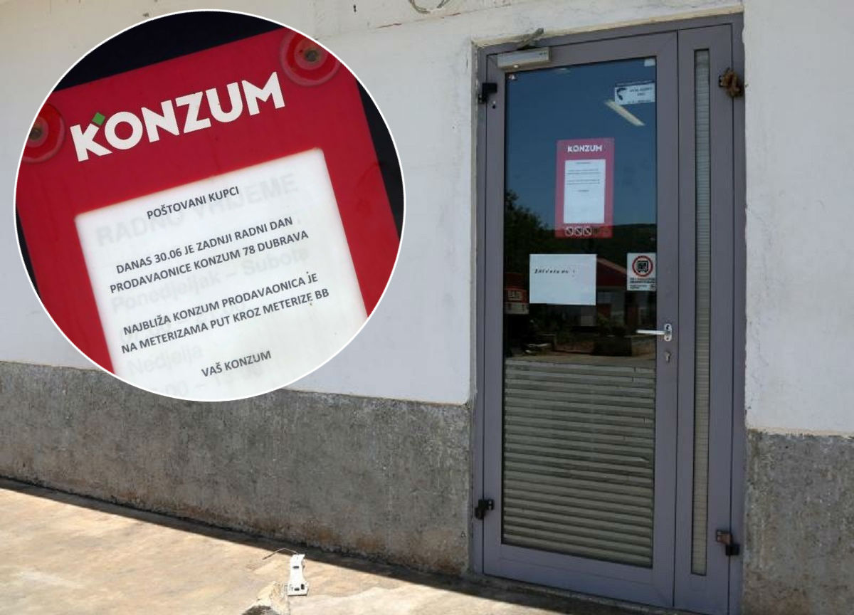 VIDEO, FOTO Počelo je, zatvaraju se trgovine Konzuma po Dalmaciji