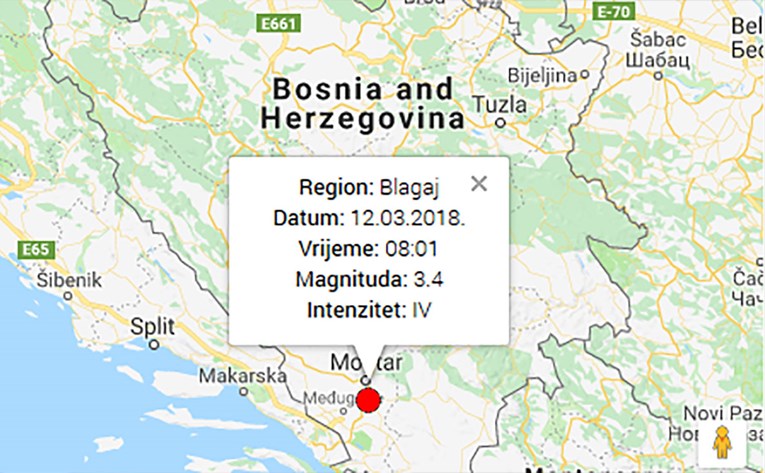 Potres jutros zatresao Hercegovinu