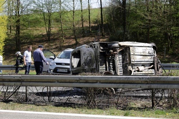 Dvije prometne nesreće na autocesti A1: Ozlijeđena jedna osoba, automobil izgorio u potpunosti