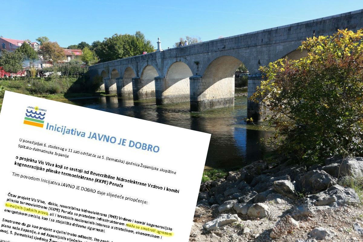 Inicijativa Javno je dobro: "Termoelektrana na Peruči ugrožava temeljna ljudska prava"