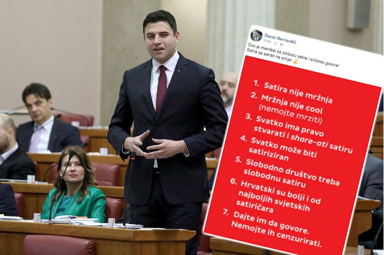 Bernardić objavio manifest za slobodu satire i govora: "Satira se satrati ne smije"