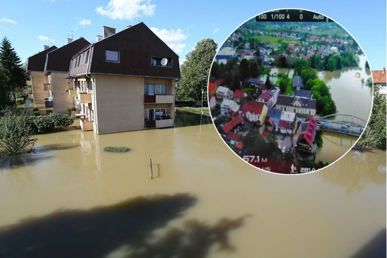 VIDEO, FOTO U Ogulinu poplavljeno 200 kuća, pogledajte kako grad izgleda iz zraka