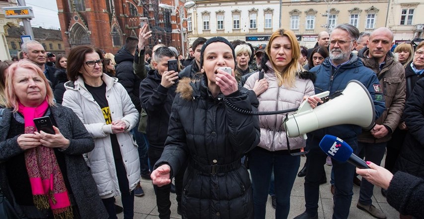 FOTO, VIDEO U Osijeku održan prosvjed zbog trovanja životinja