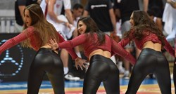 FOTO Uske tajice i kratki topići: Vruće plesačice užarile atmosferu na košarkaškoj tekmi u Zadru