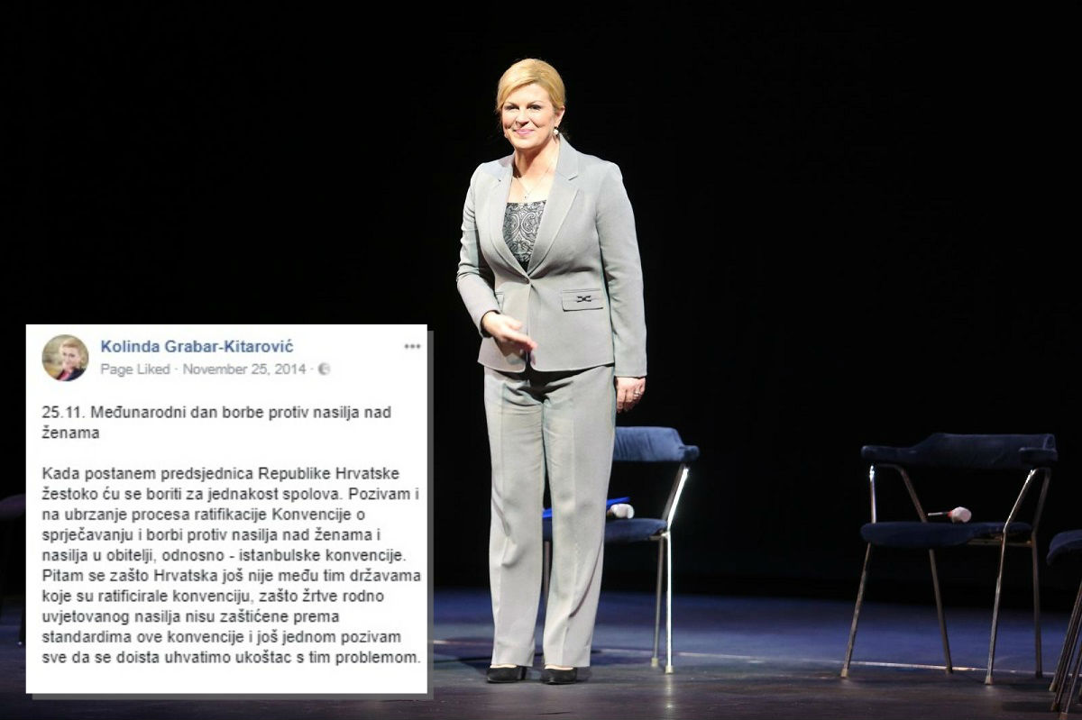 Kolinda sada ne bi ratificirala cijelu Istanbulsku konvenciju, prije tri godine je govorila drugačije