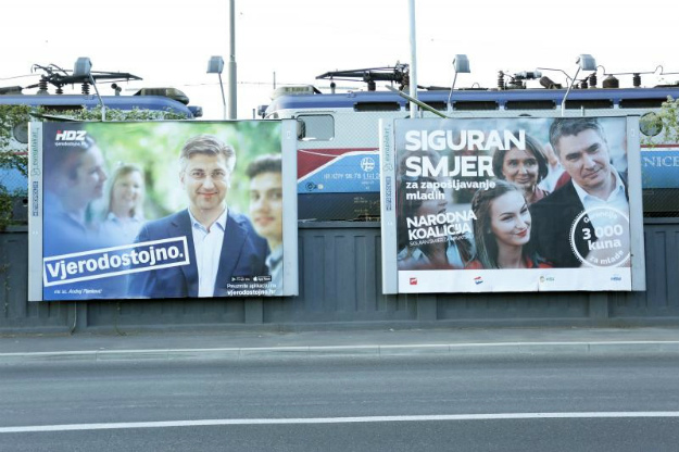 GALERIJA Političke stranke oblijepile Zagreb plakatima