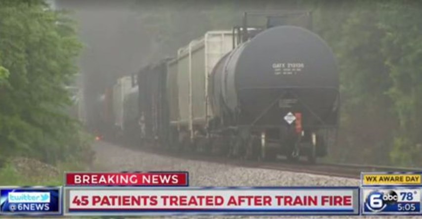 Tennessee: Gorio vlak s toksičnim plinom, evakuirano 5.000 ljudi