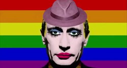 Rusija zabranila sliku koja prikazuje Putina kao gay klauna