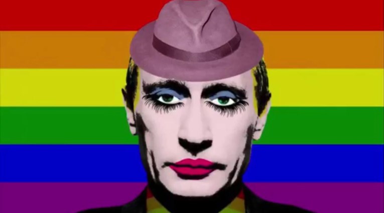 Rusija zabranila sliku koja prikazuje Putina kao gay klauna