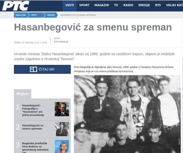 Mediji u regiji: Hasanbegović za smjenu spreman