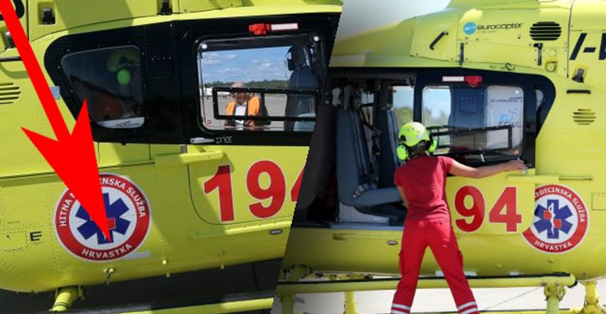 Na novim helikopterima za medicinsku pomoć piše "HRVASTKA"