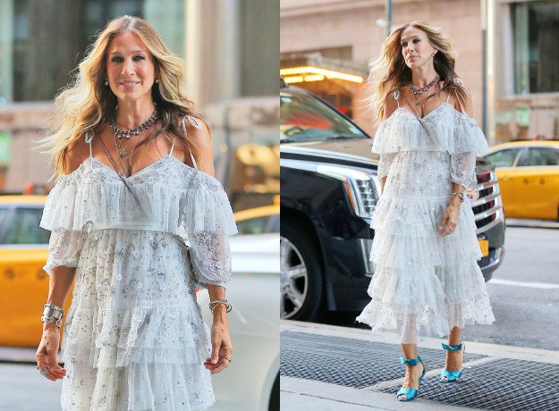 Baš poput Carrie: Sarah Jessica Parker prošetala New Yorkom u romantičnoj haljini s volanima