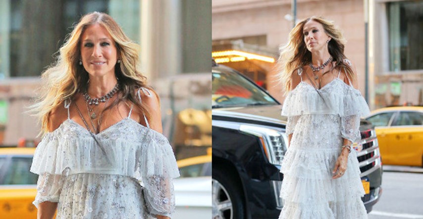 Baš poput Carrie: Sarah Jessica Parker prošetala New Yorkom u romantičnoj haljini s volanima
