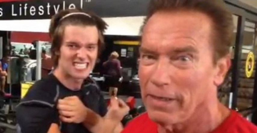 Patrick Schwarzenegger nabija mišiće u teretani s tatom Arnoldom