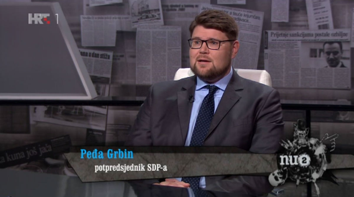 Grbin u NU2: SDP neće glasati za rušenje Petrova