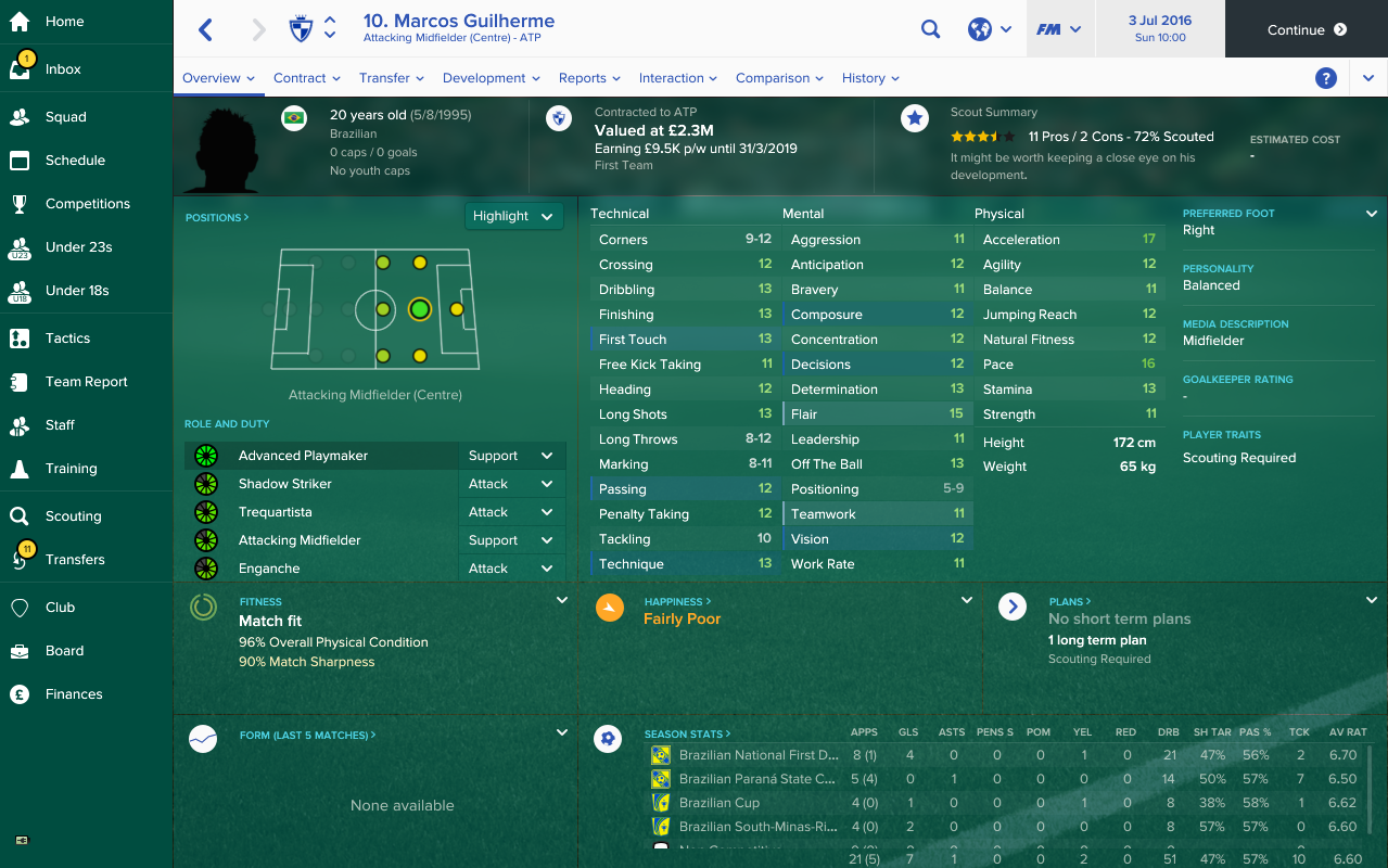 Dinamovo pojačanje je među deset najtalentiranijih Brazilaca na Football Manageru