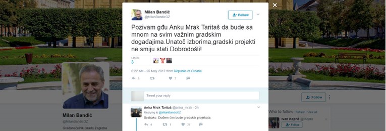 Cijeli Twitter bruji o tome kako je Anka Mrak "spustila" Milanu Bandiću