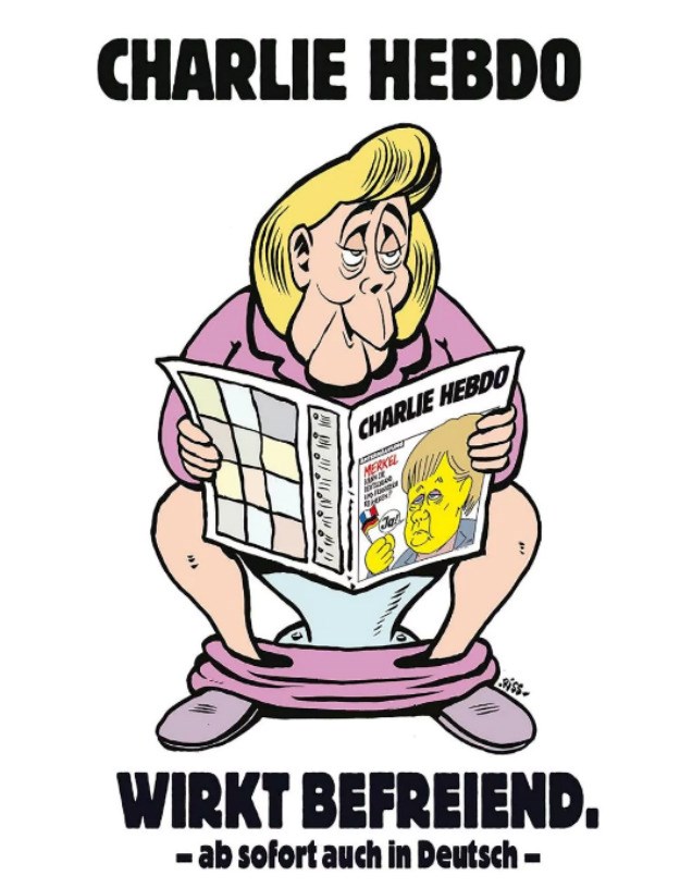 FOTO Charlie Hebdo opako ismijao Angelu Merkel