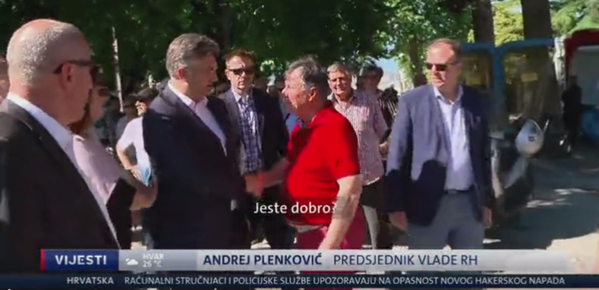 Plenković u Metkoviću nabasao na oca od Grmoje, poveli čudan razgovor