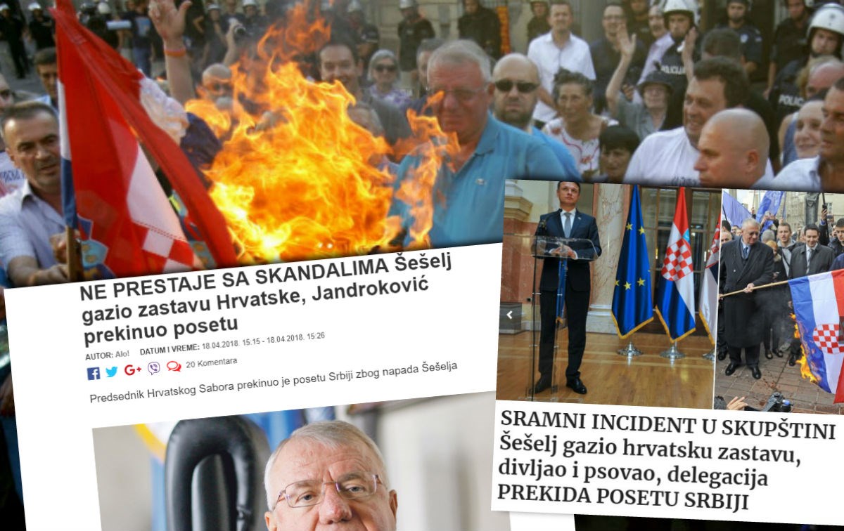 Srpski mediji osuđuju Šešelja: "Sramotno, opet je izazvao skandal"