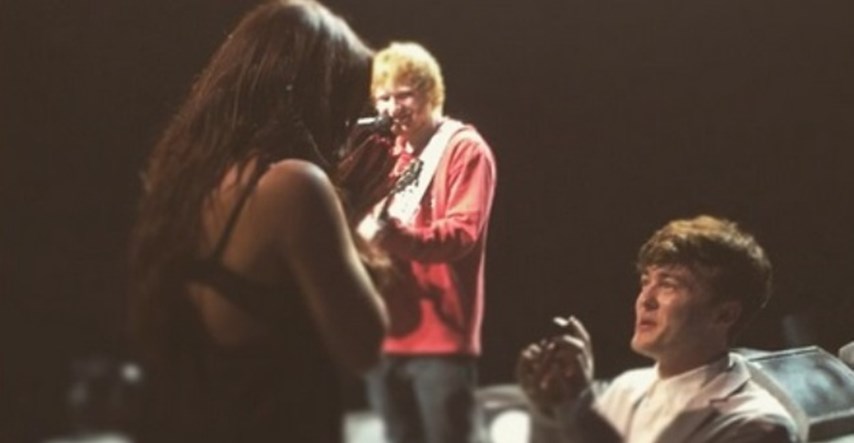 Ed Sheeran pomogao prijatelju da zaprosi djevojku tijekom koncerta