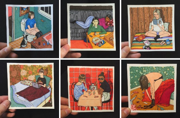 Što žene rade kad nitko ne gleda? Stvarni prikaz ženskih života na odličnim ilustracijama Sally Nixon