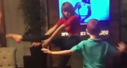 Taylor se razbacala po kući s mini obožavateljem i otkrila nove plesne pokrete