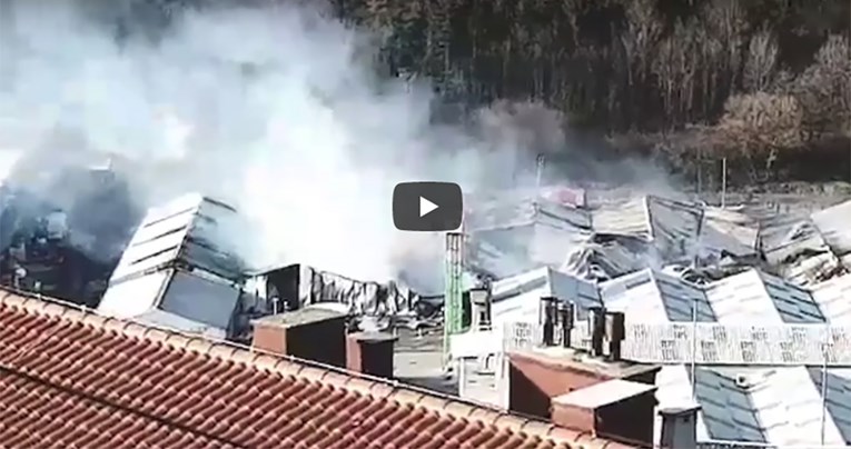 VIDEO, FOTO Pogledajte kako jutro nakon velikog požara izgleda riječki Elgrad, baš sve je izgorjelo