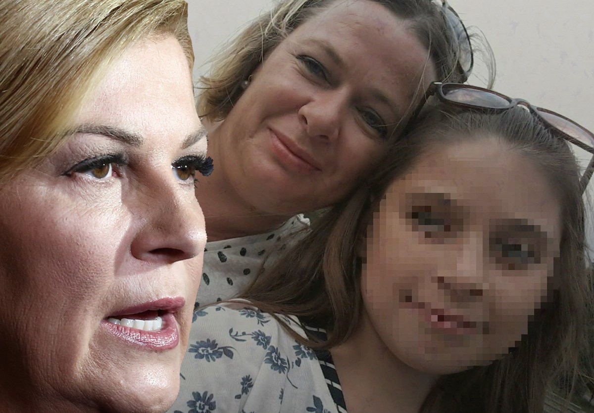 Kolinda u bolnici posjetila teško bolesnu djevojčicu čiji je tata uhapšen, donijela joj je medvjedića