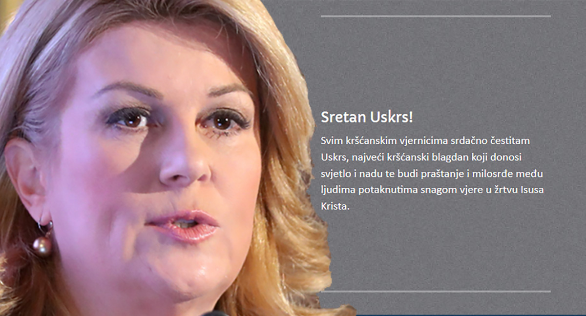 Kolinda čestitala Uskrs, njena poruka je vrlo kratka