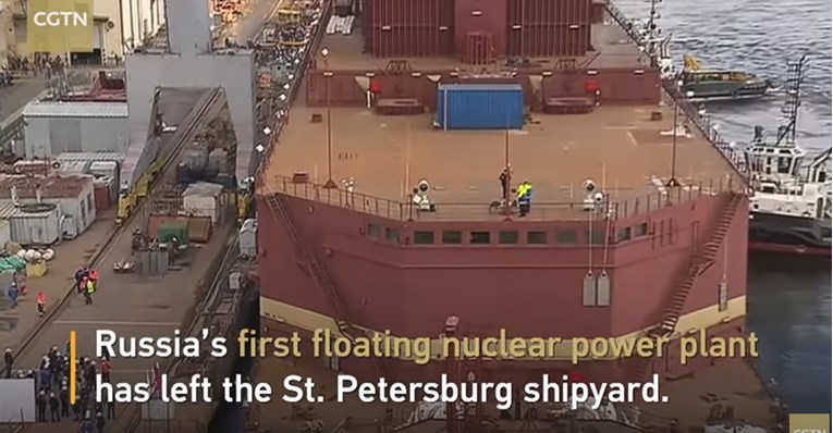 VIDEO Rusija u more porinula plutajuću nuklearnu elektranu