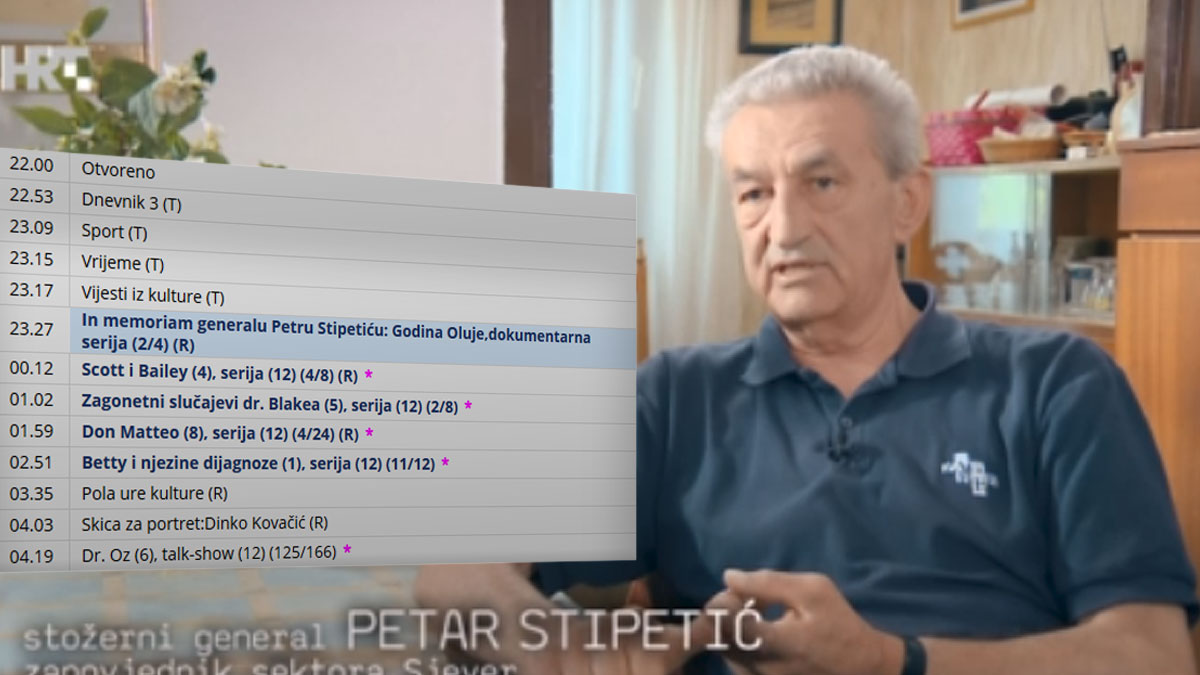 HRT je zločincu Praljku dva dana u prime timeu odavao počast, Stipetiću dali 45 minuta u porno terminu