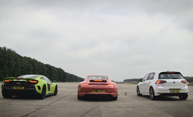 Golf protiv McLarena i Porschea, pogledajte kako je prošao!