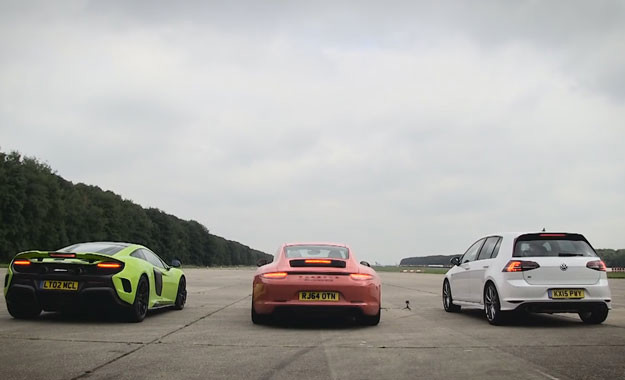 Golf protiv McLarena i Porschea, pogledajte kako je prošao!