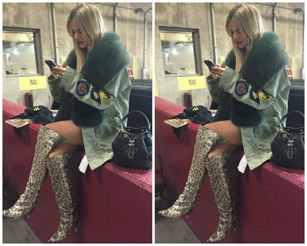 Khloe Kardashian mušku military jaknicu ukrasila zanimljivim detaljem