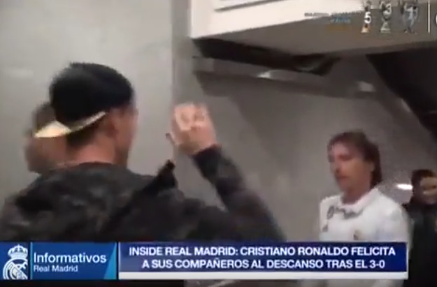 Pogledajte kako je Ronaldo pokazao Modriću i društvu da je vođa momčadi čak i kad ne igra